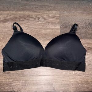 NEW! VS PINK 38C Black Wireless Bra